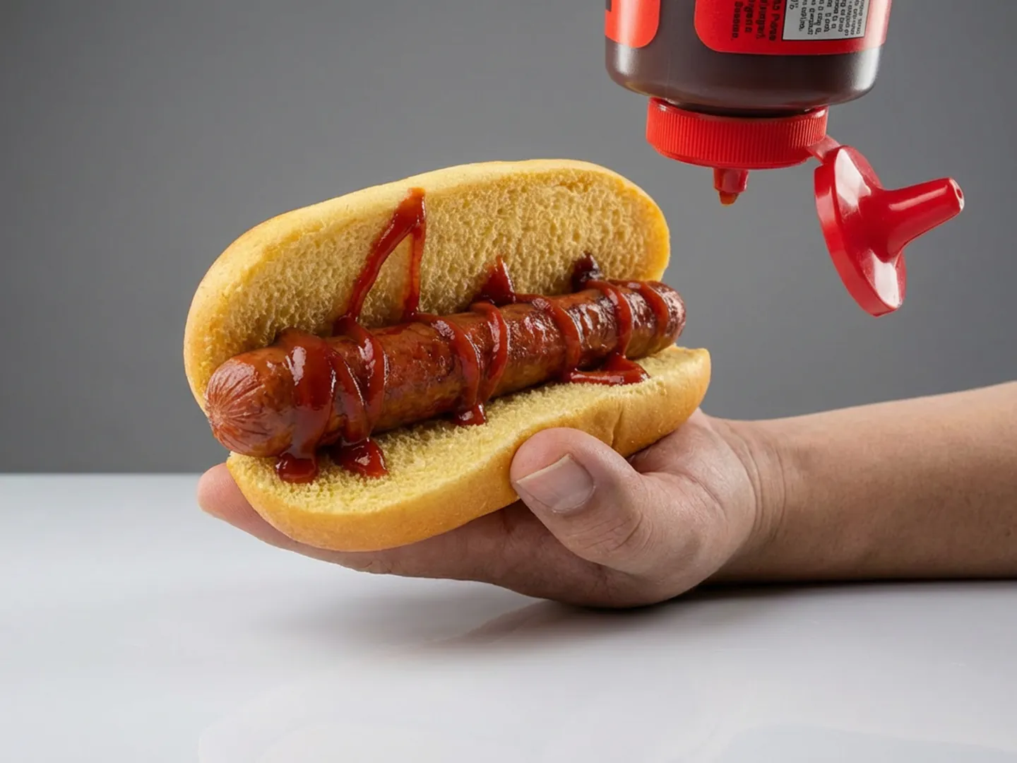 Customizable sauced hotdog at InstaFoodz, a Chinese Restaurant in Philadelphia