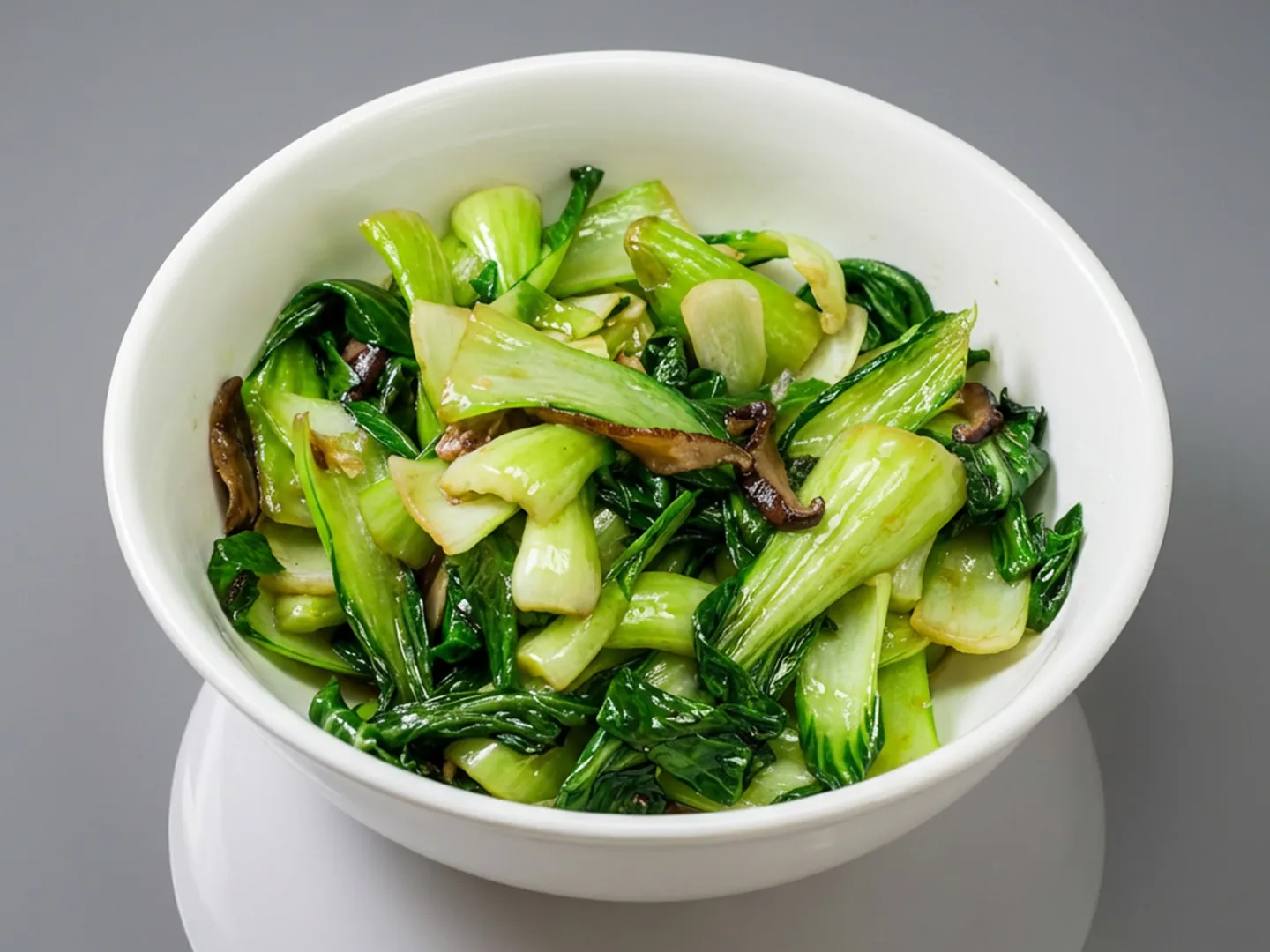 Fresh stir-fried bok choy at InstaFoodz, a Chinese Restaurant in Philadelphia